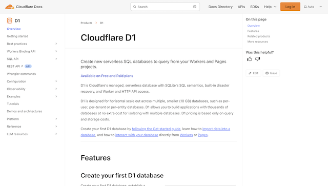 Cloudflare D1